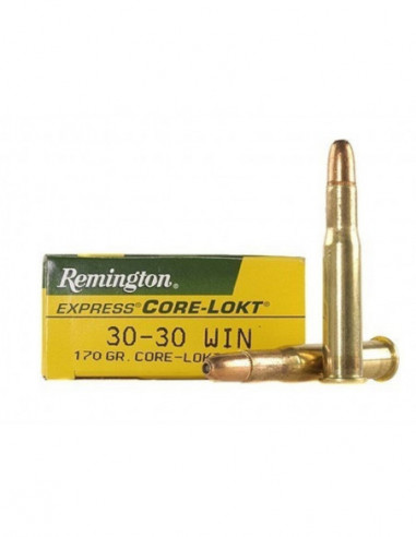 Munición metálica REMINGTON CORE-LOKT - 30-30 Win. - 170 grains