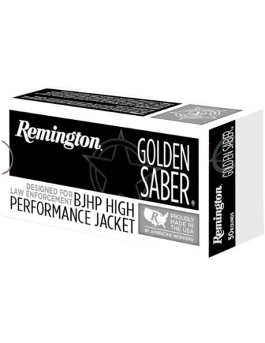Munición Remington - Golden Saber HPJ Bonded - 9mm. BJHP - 147 grains - 29353