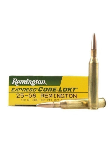 Munición metálica REMINGTON CORE-LOKT - 25-06 Rem. - 120 grains - 21515