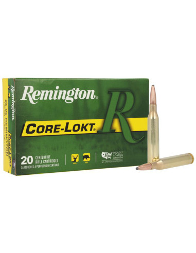 Munición metálica REMINGTON CORE-LOKT - 25-06 Rem. - 120 grains - 21515