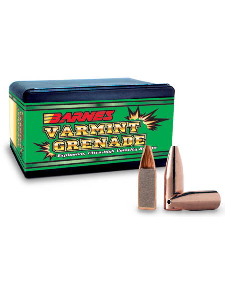 Puntas de bala BARNES Varmint Grenade - .224" - 50 grains - 30198