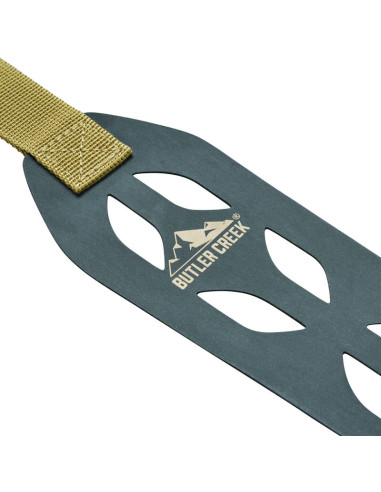 Correa Butler Creek Featherlight Minimalist con anillas portafusil - negra/marrón - 190041