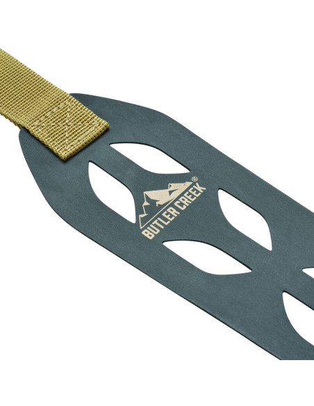 Correa Butler Creek Featherlight Minimalist con anillas portafusil - negra/marrón - 190041