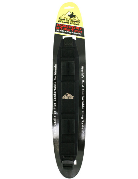 Correa Butler Creek Comfort Stretch Alaskan Magnum con anillas portafusil - negra - 81033