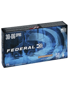 Munición metálica FEDERAL Power-Shok - 30-06 - 150 grains - SP - 3006A 2