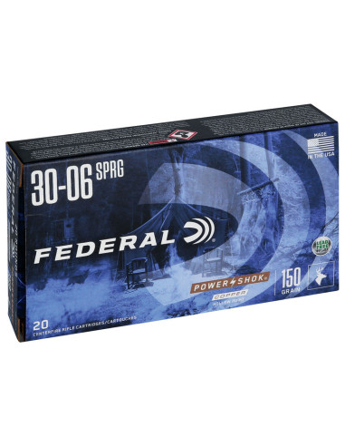 Munición metálica FEDERAL Power-Shok Copper - 30-06 - 150 grains - HP - 3006150LFA