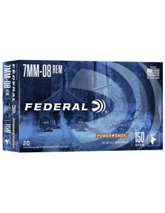 Munición metálica FEDERAL Power-Shok - 7mm-08 - 150 grains - SP - 708CS