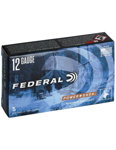 Postas para escopeta 12/70 FEDERAL Power-Shok - 9 bolas - F127 00