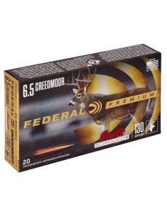 Munición metálica FEDERAL Swift Scirocco II - 6.5 Creedmoor - 130 grains - P65CRDSS1