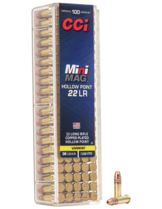 Munición CCI Mini-Mag - .22 LR - 36 grains - CPHP - 31