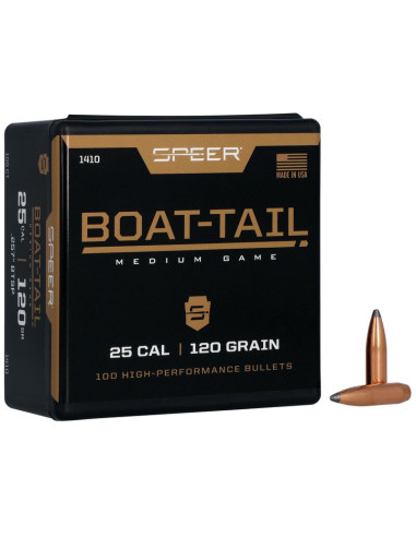 Puntas de bala SPEER Boat-Tail - .257" - 120 grains - 1410