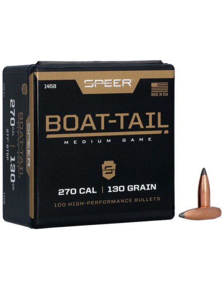 Puntas de bala SPEER Boat-Tail - .277" - 130 grains - 1458