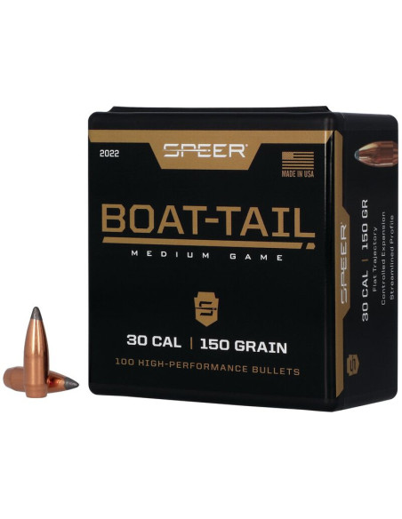 Puntas de bala SPEER Boat-Tail - .308" - 150 grains - 2022