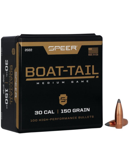 Puntas de bala SPEER Boat-Tail - .308" - 150 grains - 2022