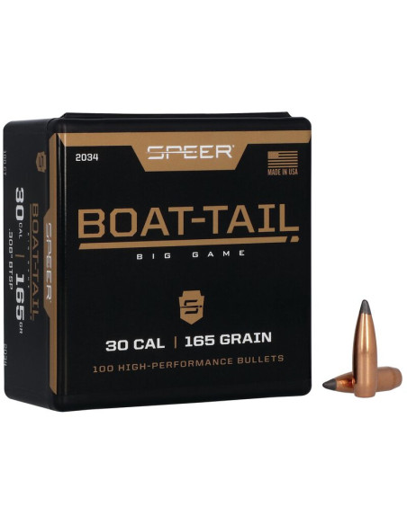 Puntas de bala SPEER Boat-Tail - .308" - 165 grains - 2034