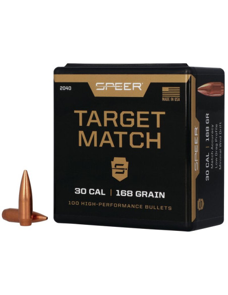Puntas de bala SPEER Target Match - .308" - 168 grains - 2040