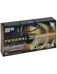 Munición metálica FEDERAL Hornady ELD-X - 308 Win. - 178 grains - P308ELDX1