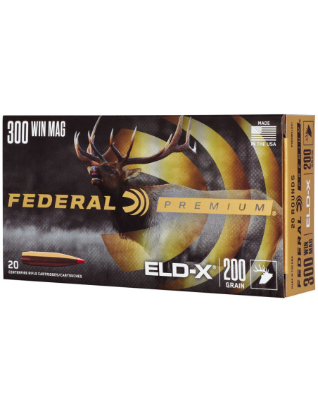 Munición metálica FEDERAL Hornady ELD-X - 300 Win. Mag. - 200 grains - P300WELDX1