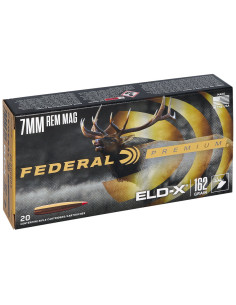 Munición metálica FEDERAL Hornady ELD-X - 7mm. Rem. Mag. - 162 grains - P7RELDX1