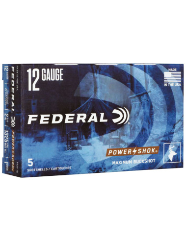 Postas para escopeta 12/70 FEDERAL Power-Shok - 16 bolas - F127 1B