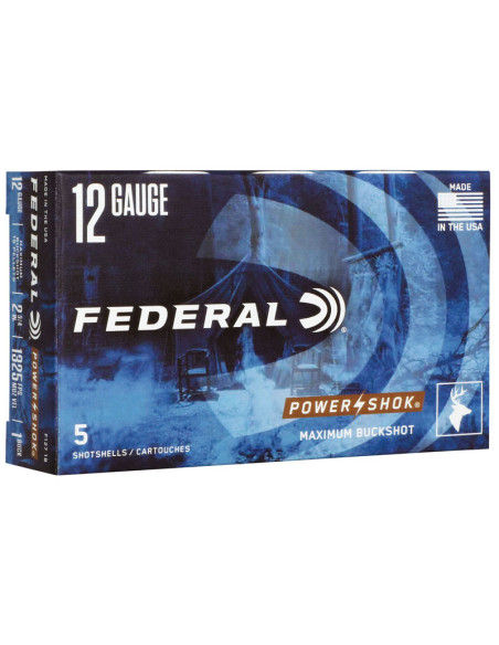 Postas para escopeta 12/70 FEDERAL Power-Shok - 16 bolas - F127 1B