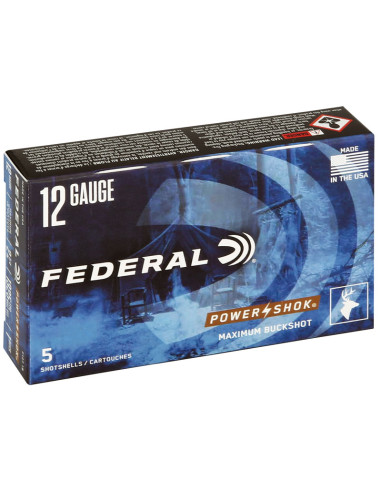 Postas para escopeta 12/70 FEDERAL Power-Shok - 16 bolas - F127 1B
