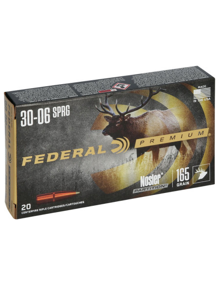 Munición metálica FEDERAL Nosler Partition - 30-06 - 165 grains - P3006AD