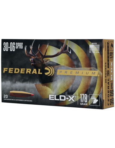 Munición metálica FEDERAL Hornady ELD-X - 30-06 - 178 grains - P3006ELDX1
