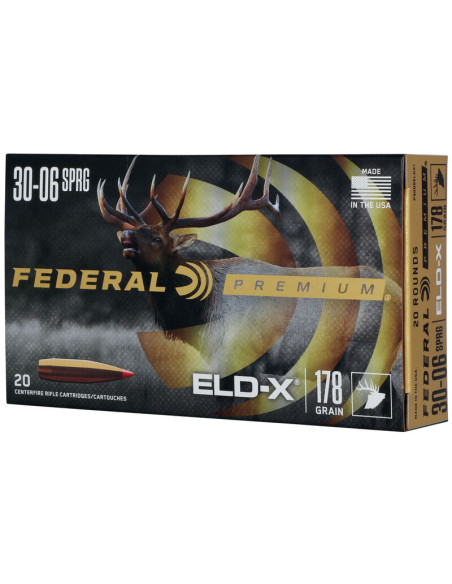 Munición metálica FEDERAL Hornady ELD-X - 30-06 - 178 grains - P3006ELDX1