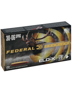 Munición metálica FEDERAL Hornady ELD-X - 30-06 - 178 grains - P3006ELDX1