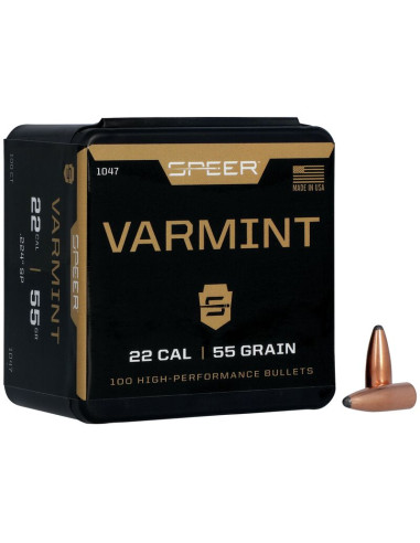 Puntas de bala SPEER Varmint SP - .224" - 55 grains - 1047