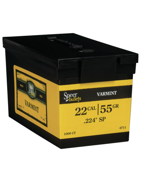 Puntas de bala SPEER Varmint SP - .224" - 55 grains (pack 1000 un.) - 4711