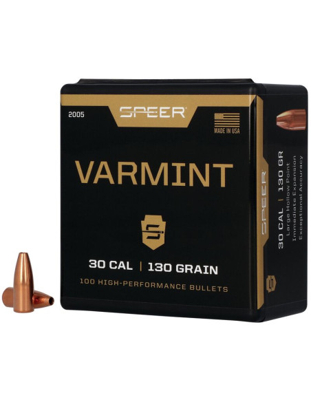 Puntas de bala SPEER Varmint HP - .308" - 130 grains - 2005