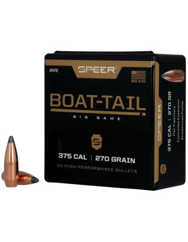 Puntas de bala SPEER Boat-Tail - .375" - 270 grains - 2472