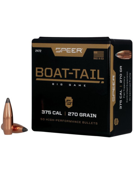 Puntas de bala SPEER Boat-Tail - .375" - 270 grains - 2472