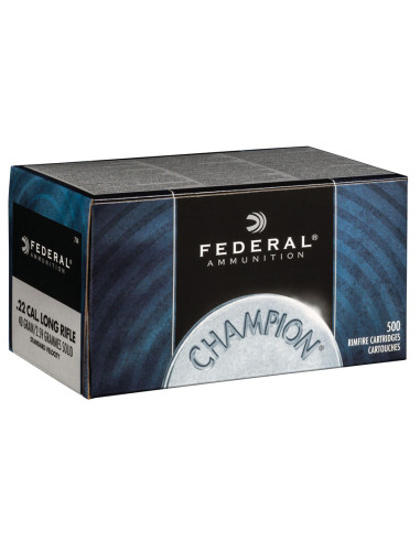 Munición FEDERAL Champion Target - .22LR - 40 grains - LRN (pack 500 un.) - 714