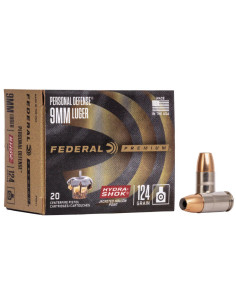 Munición FEDERAL Personal Defense Hydra-Shok - 9mm. Para. - 124 grains - JHP - P9HS1