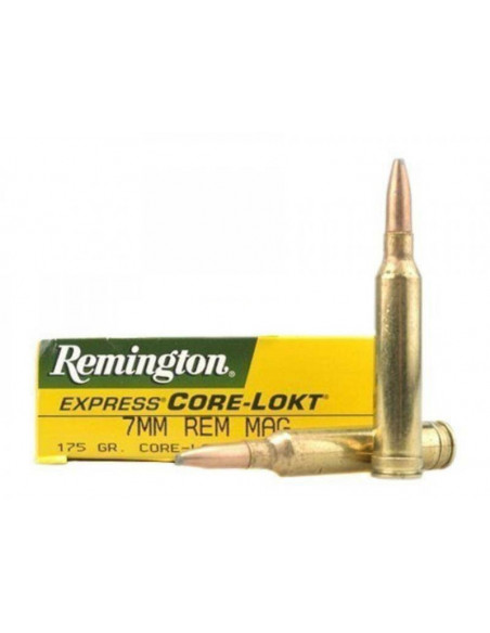 Munición metálica REMINGTON CORE-LOKT - 7mm. Rem. Mag. - 175 grains