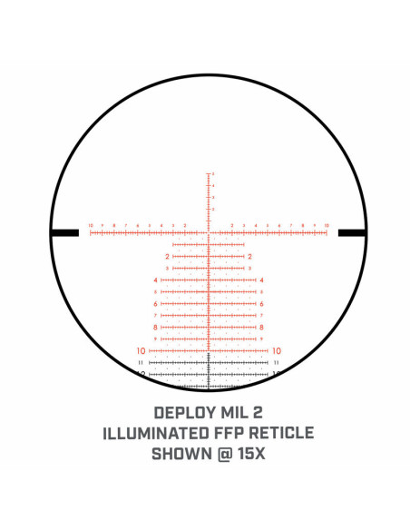 Retícula del visor BUSHNELL MATCH PRO ED 5-30x56 Side Focus Deploy MIL 2 FFP ilum. - MP53056DMI