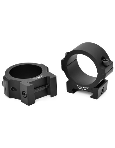 Juego de Anillas WARNE Vapor horizontales 30mm. [Fijas] - Bajas - V613M