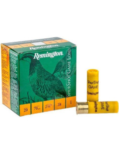 Cartuchos de caza 20/70 REMINGTON Shurshot 28gr. P-0