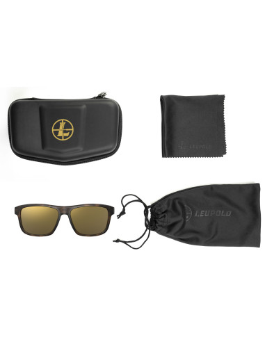 Gafas LEUPOLD KATMAI - montura tortuga mate / lente espejo bronce - 179098
