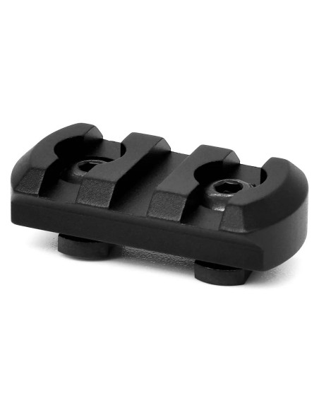 Carril WARNE M-LOK 3 ranuras - negro - 6201M