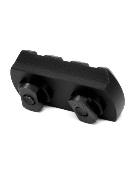 Carril WARNE M-LOK 3 ranuras - negro - 6201M