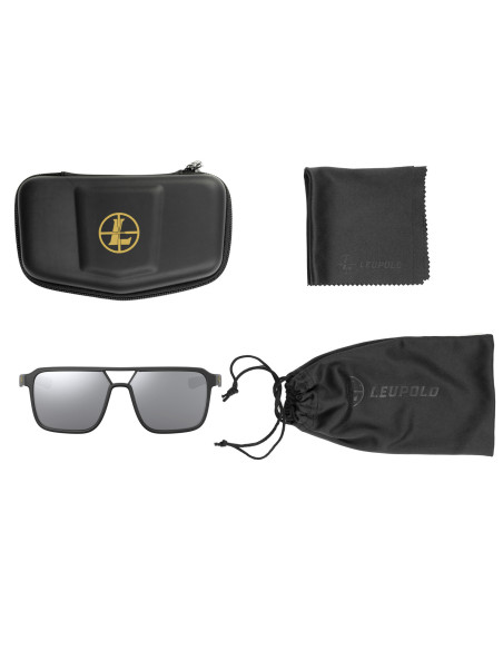 Gafas LEUPOLD BRIDGER - montura negra / lente gris claro brillo - 182672