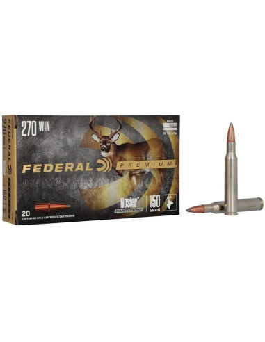 Munición metálica FEDERAL Nosler Partition - 270 Win. - 150 grains - P270E