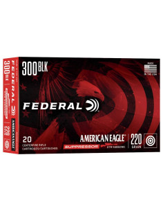 Munición metálica FEDERAL American Eagle - 300 AAC Blk - 220 grains - OTM - AE300BLKSUP2