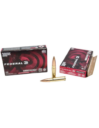 Munición metálica FEDERAL American Eagle - 300 AAC Blk - 220 grains - OTM - AE300BLKSUP2