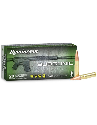 Munición metálica REMINGTON Subsonic - 300 AAC Blk - 220 grains - 28430