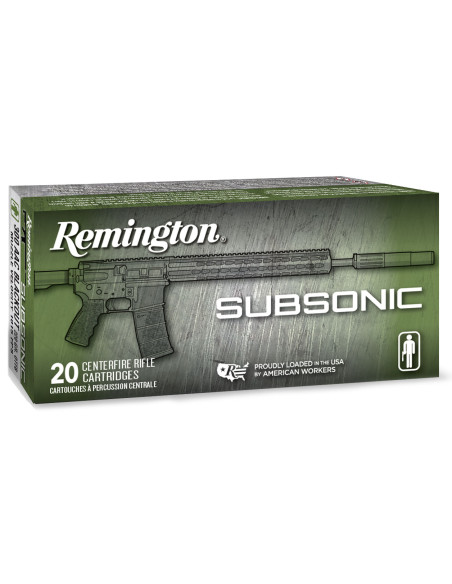 Munición metálica REMINGTON Subsonic - 300 AAC Blk - 220 grains - 28430